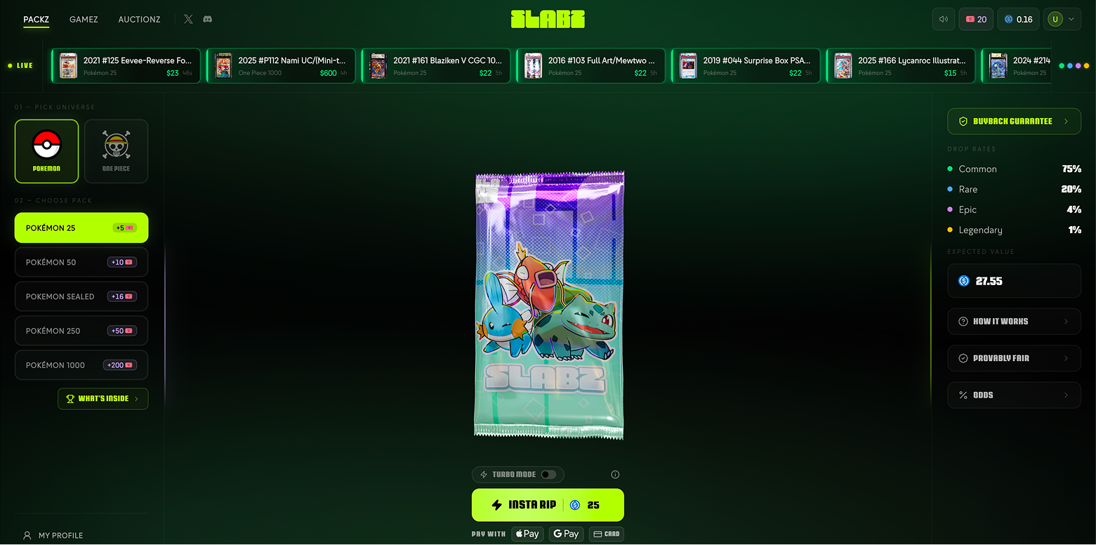 Slabz Pack Opening